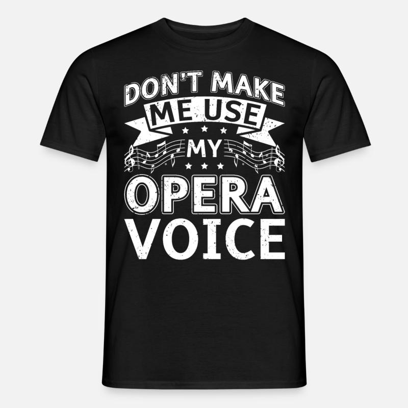 Opernsänger Sänger Opernhäuser - Männer T-Shirt - Schwarz