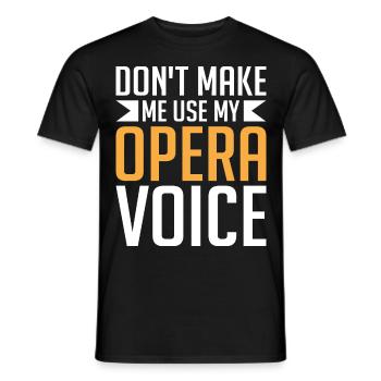 Opera singer singer opera houses - Men's T-Shirt - black - Front - AI Model Male 178 light (178cm)