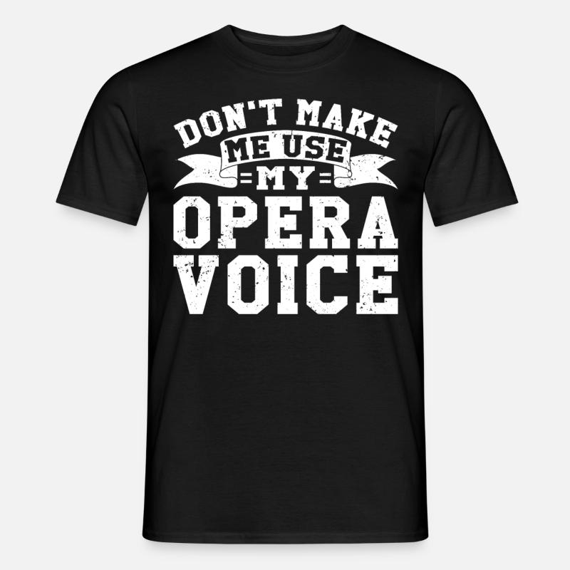 Opernsänger Sänger Opernhäuser - Männer T-Shirt - Schwarz