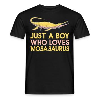 Biologiste marin Mosasaurus Time Dinosaures - T-shirt homme - noir - Devant - AI Model Male 178 light (178cm)