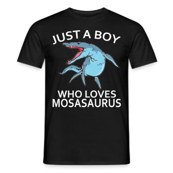 Biologiste marin Mosasaurus Time Dinosaures - T-shirt homme - noir - Devant - AI Model Male 178 light (178cm)