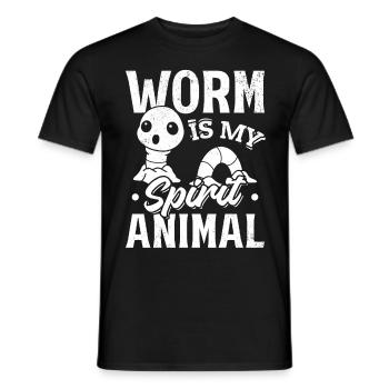 Wurm ist mein Geist Animal Wurmliebhaber Wurm - Männer T-Shirt - Schwarz - Vorne - AI Model Male 178 light (178cm)
