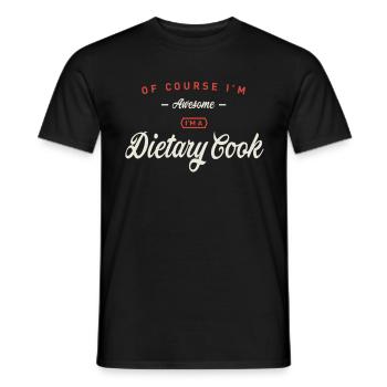 Bien sûr, je suis génial, je suis un cuisinier diététique - T-shirt homme - noir - Devant - AI Model Male 178 light (178cm)