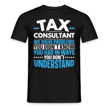 Steuerberater CPA Wirtschaftsprüfer Steuersaison W - Männer T-Shirt - Schwarz - Vorne - AI Model Male 178 light (178cm)