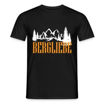 Wandern Alpen Berg Outdoor Natur - Männer T-Shirt - Schwarz - Vorne - AI Model Male 178 light (178cm)