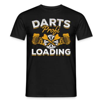 Dart Profi Loading Dartspieler Dartspiel - Männer T-Shirt - Schwarz - Vorne - AI Model Male 178 light (178cm)