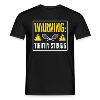 Joueur de tennis Raquette de tennis Balle de tennis - T-shirt homme - noir - Devant - AI Model Male 178 light (178cm)