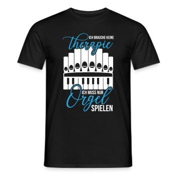 Organ Therapy Church Music Organ Players Organs - Men's T-Shirt - black - Front - AI Model Male 178 light (178cm)