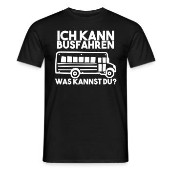 Busfahrer Spruch - Männer T-Shirt - Schwarz - Vorne - AI Model Male 178 light (178cm)