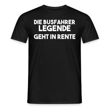 Busfahrer Spruch - Männer T-Shirt - Schwarz - Vorne - AI Model Male 178 light (178cm)