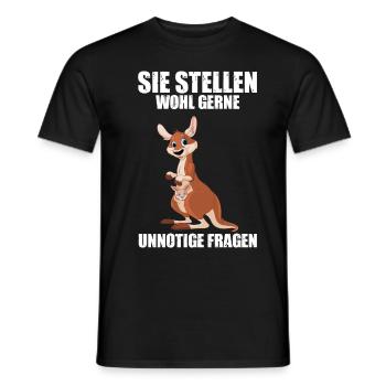 Känguru Beutel Australien - Männer T-Shirt - Schwarz - Vorne - AI Model Male 178 light (178cm)