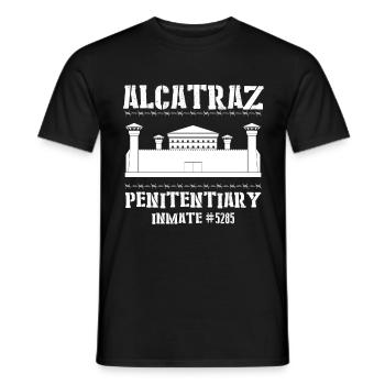 Alcatraz Gefängnismauer San Francisco Kalifornien - Männer T-Shirt - Schwarz - Vorne - AI Model Male 178 light (178cm)