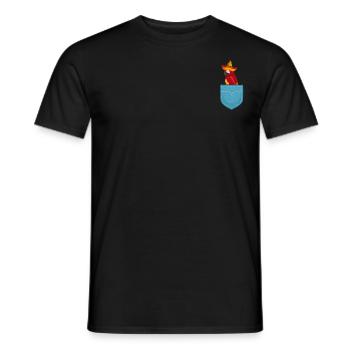 Papagei Pocket Papagei Vogel Lustiger Papagei - Männer T-Shirt - Schwarz - Vorne - AI Model Male 178 light (178cm)