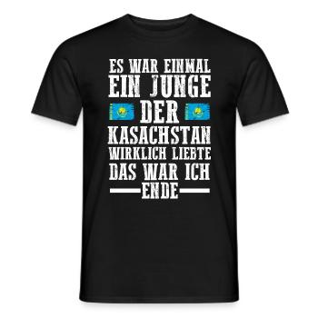 Kasachstan Kasache Kasachisches - Männer T-Shirt - Schwarz - Vorne - AI Model Male 178 light (178cm)