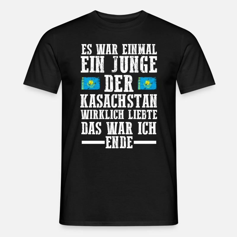 Kasachstan Kasache Kasachisches - Männer T-Shirt - Schwarz