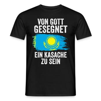 Kasachstan Kasache Kasachisches - Männer T-Shirt - Schwarz - Vorne - AI Model Male 178 light (178cm)