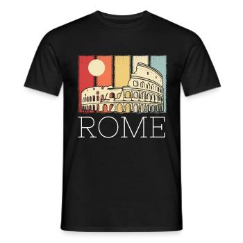 Kolosseum antikes Italien Rom Römer Toskana - Männer T-Shirt - Schwarz - Vorne - AI Model Male 178 light (178cm)