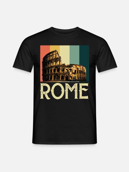Kolosseum Römer Gladiatoren Italien Antik - Männer T-Shirt - Schwarz