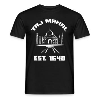 Taj Mahal 1648 Palast Indien Südasien - Männer T-Shirt - Schwarz - Vorne - AI Model Male 178 light (178cm)