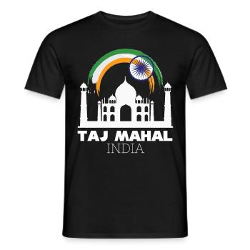 Taj Mahal Palast Indien Tourist Asien - Männer T-Shirt - Schwarz - Vorne - AI Model Male 178 light (178cm)