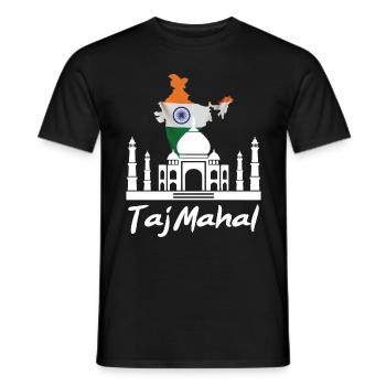 Taj Mahal Palast Indien Tourist Südasien - Männer T-Shirt - Schwarz - Vorne - AI Model Male 178 light (178cm)