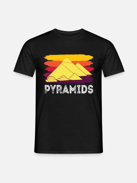 Gizeh Pyramide Ägypten Sphinx Anubis - Männer T-Shirt - Schwarz