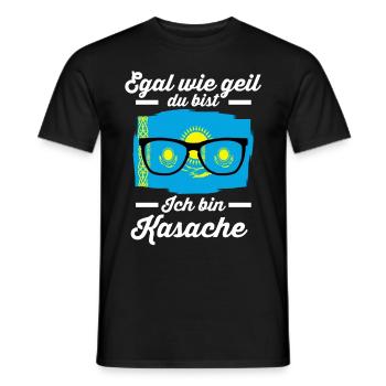 Kasache Kasachisches Kasachstan - Männer T-Shirt - Schwarz - Vorne - AI Model Male 178 light (178cm)