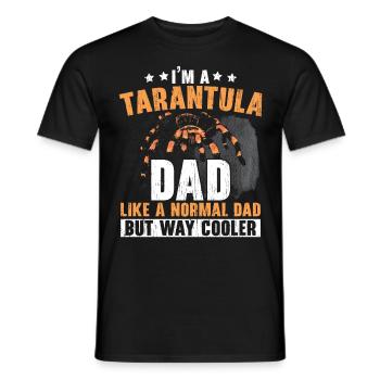 I am a tarantula father spider lover spider - Men's T-Shirt - black - Front - AI Model Male 178 light (178cm)