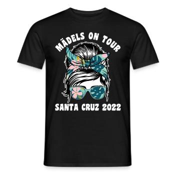 Mädels on Tour Santa Cruz 2022 - Männer T-Shirt - Schwarz - Vorne - AI Model Male 178 light (178cm)