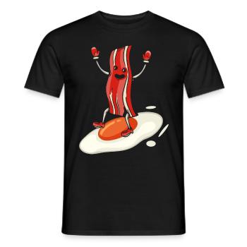 Baconholic Meat Lover Bacon Eater Keto Ketog - T-shirt homme - noir - Devant - AI Model Male 178 light (178cm)