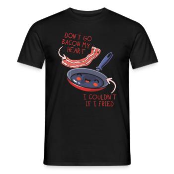 Amateurs de viande baconholique Mangeur de bacon Keto Keto Keto - T-shirt homme - noir - Devant - AI Model Male 178 light (178cm)