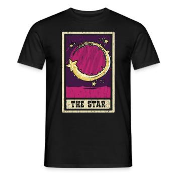 Der Stern Tarotkarte Schamane Wahrsagerei - Männer T-Shirt - Schwarz - Vorne - AI Model Male 178 light (178cm)
