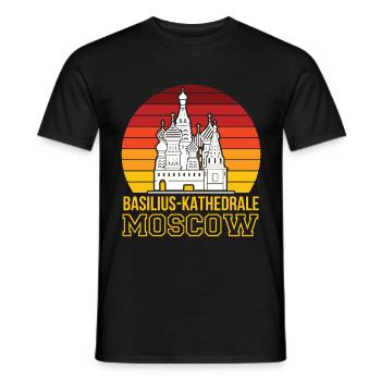 Basilius Kathedrale Moskau Christ Russland - Männer T-Shirt - Schwarz - Vorne - AI Model Male 178 light (178cm)