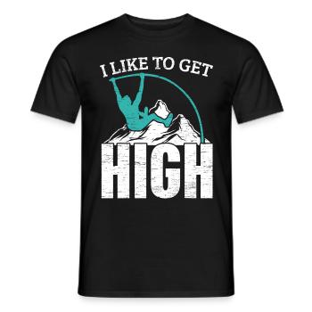 Je veux faire du saut à la perche en haute athlétisme - T-shirt homme - noir - Devant - AI Model Male 178 light (178cm)