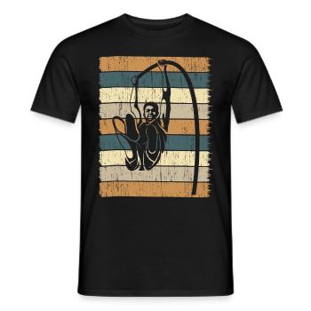 Saut à la perche rétro Athlétisme Saut à la perche - T-shirt homme - noir - Devant - AI Model Male 178 light (178cm)