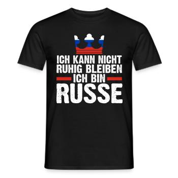 Russland Russen Russisches - Männer T-Shirt - Schwarz - Vorne - AI Model Male 178 light (178cm)