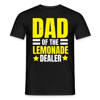 Père du marchand de limonade boisson citronnée - T-shirt homme - noir - Devant - AI Model Male 178 light (178cm)
