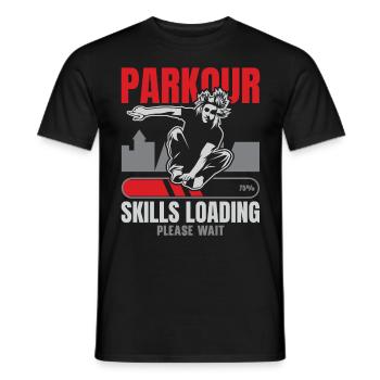 Parkour Freies Laufen Traceur Freestyle Sport - Männer T-Shirt - Schwarz - Vorne - AI Model Male 178 light (178cm)