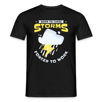 Storm Hunter Tornados Storm Chaser Gift - Men's T-Shirt - black - Front - AI Model Male 178 light (178cm)