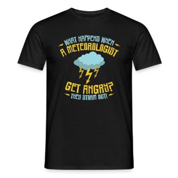 Storm Hunter Tornados Storm Chaser Gift - Men's T-Shirt - black - Front - AI Model Male 178 light (178cm)