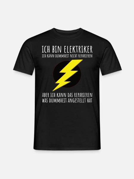 Elektriker Handwerker - Männer T-Shirt - Schwarz