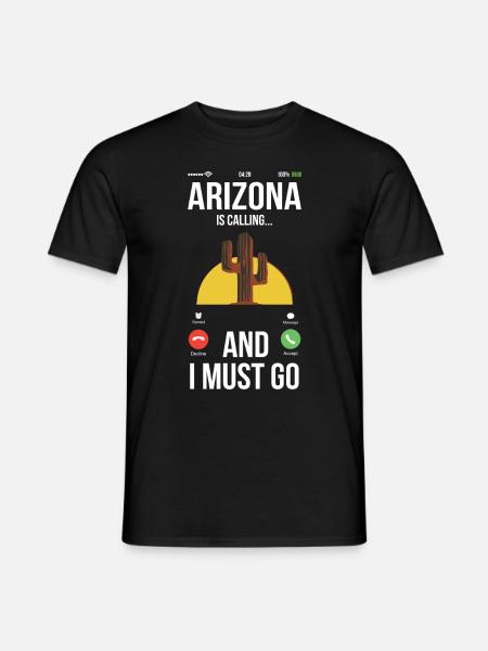 Arizona calls grand canyon Colorado Mountains - Men's T-Shirt - black