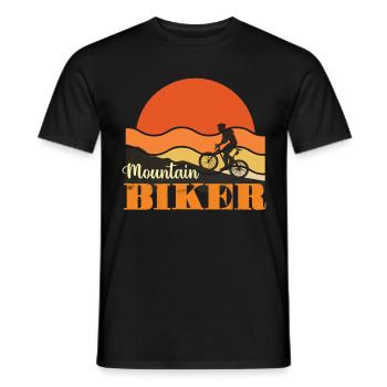 Mountainbiker Radsport Cycologist Bike - Männer T-Shirt - Schwarz - Vorne - AI Model Male 178 light (178cm)