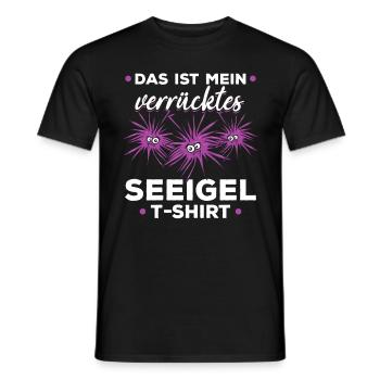 Das ist mein verrücktes Seeigel T-Shirt Seeigel - Männer T-Shirt - Schwarz - Vorne - AI Model Male 178 light (178cm)