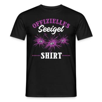 Offizielles Seeigel Shirt Lustiges Seeigel - Männer T-Shirt - Schwarz - Vorne - AI Model Male 178 light (178cm)
