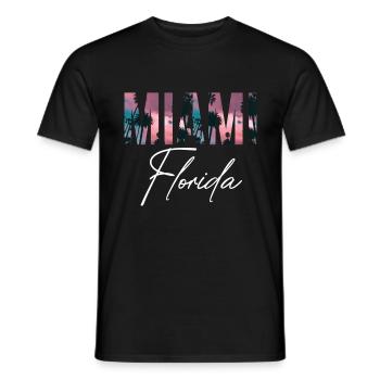 Miami Palms Floride Miami Beach Sun - T-shirt homme - noir - Devant - AI Model Male 178 light (178cm)