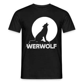 Loup-garou Pleine Lune Wolf Wolf Pack - T-shirt homme - noir - Devant - AI Model Male 178 light (178cm)
