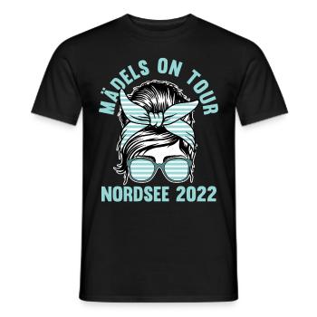 Mädels on Tour Nordsee 2022 - Männer T-Shirt - Schwarz - Vorne - AI Model Male 178 light (178cm)
