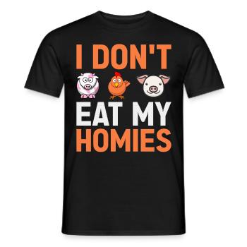 Vegetarier Veganer Vegan Veggie Tierschutz Gemüse - Männer T-Shirt - Schwarz - Vorne - AI Model Male 178 light (178cm)