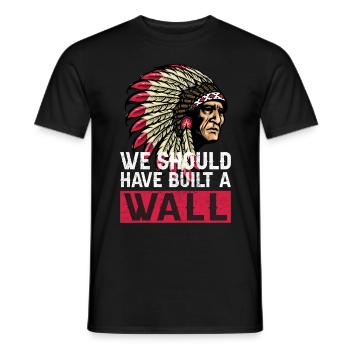 Indianer Ureinwohner Amerika Native American - Männer T-Shirt - Schwarz - Vorne - AI Model Male 178 light (178cm)